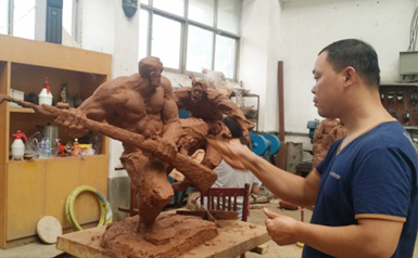 弘美雕塑受邀参与河南抗日战争雕塑创作邀请展