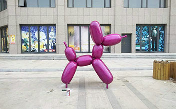 不锈钢雕塑厂家弘美雕塑带您走进气球狗制作的全过程 不锈钢雕塑厂家弘美雕塑带您走进气球狗制作的全过程