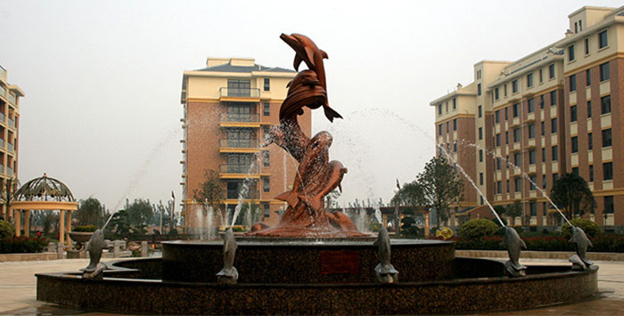 大型喷泉铸铜雕塑