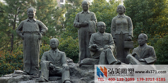 弘美制作的人物铸铜雕塑