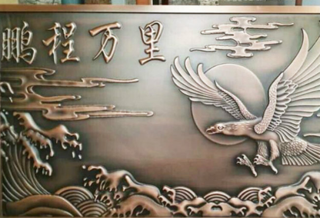 酒店锻铜浮雕2