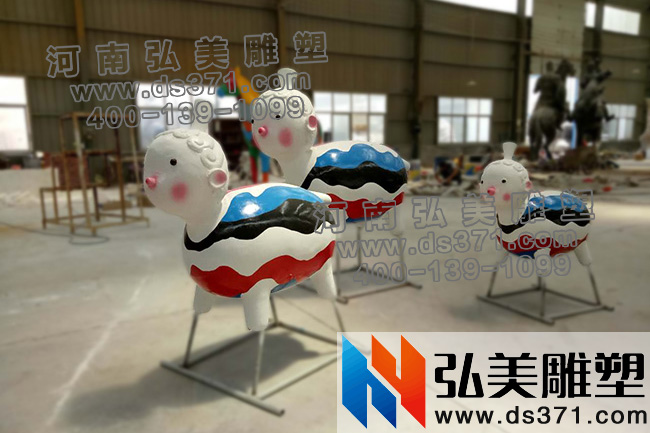 玻璃钢动物雕塑郑州玻璃钢雕塑厂家实拍