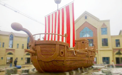 18米海盗船雕塑