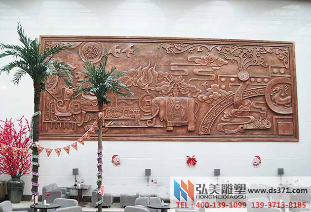 酒店锻铜浮雕